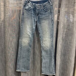 New Silver Jeans Company Light Blue Straight Leg / Baby Bootcut Women's Jeans